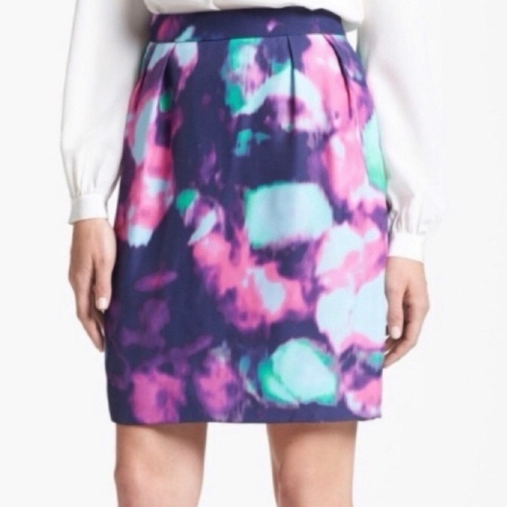 *KATE SPADE* Multicolor Barry Abstract Pencil Skirt Size 2 - Picture 4 of 11